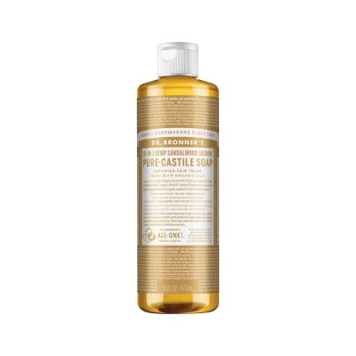 Dr. Bronner's Pure-Castile Soap Liquid (Hemp 18-in-1) Sandalwood Jasmine 473ml